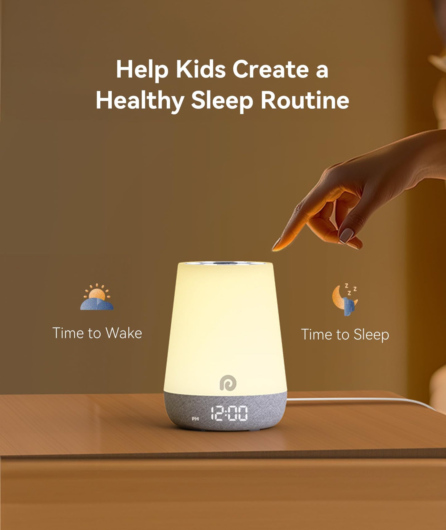 Dreamegg Sound Machine Baby – White Noise, Night Light & Ok-to-Wake