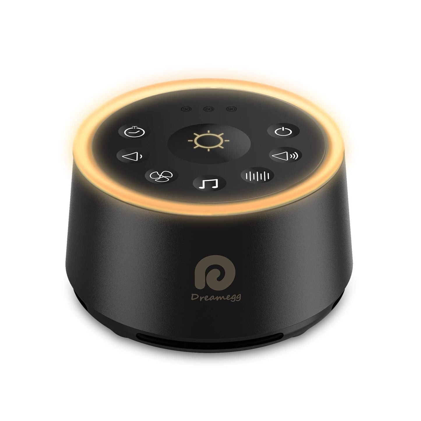 Dreamegg White Noise Machine — 24 Calming Sounds, Ambient Night Light, Travel-Ready