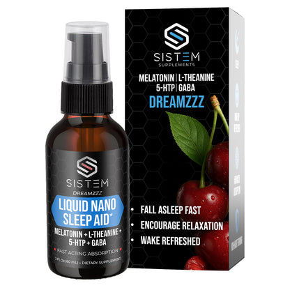 Liquid Nano Sleep Aid Spray with Melatonin, GABA, L-Theanine, 5-HTP | Dreamzzz by Sistem