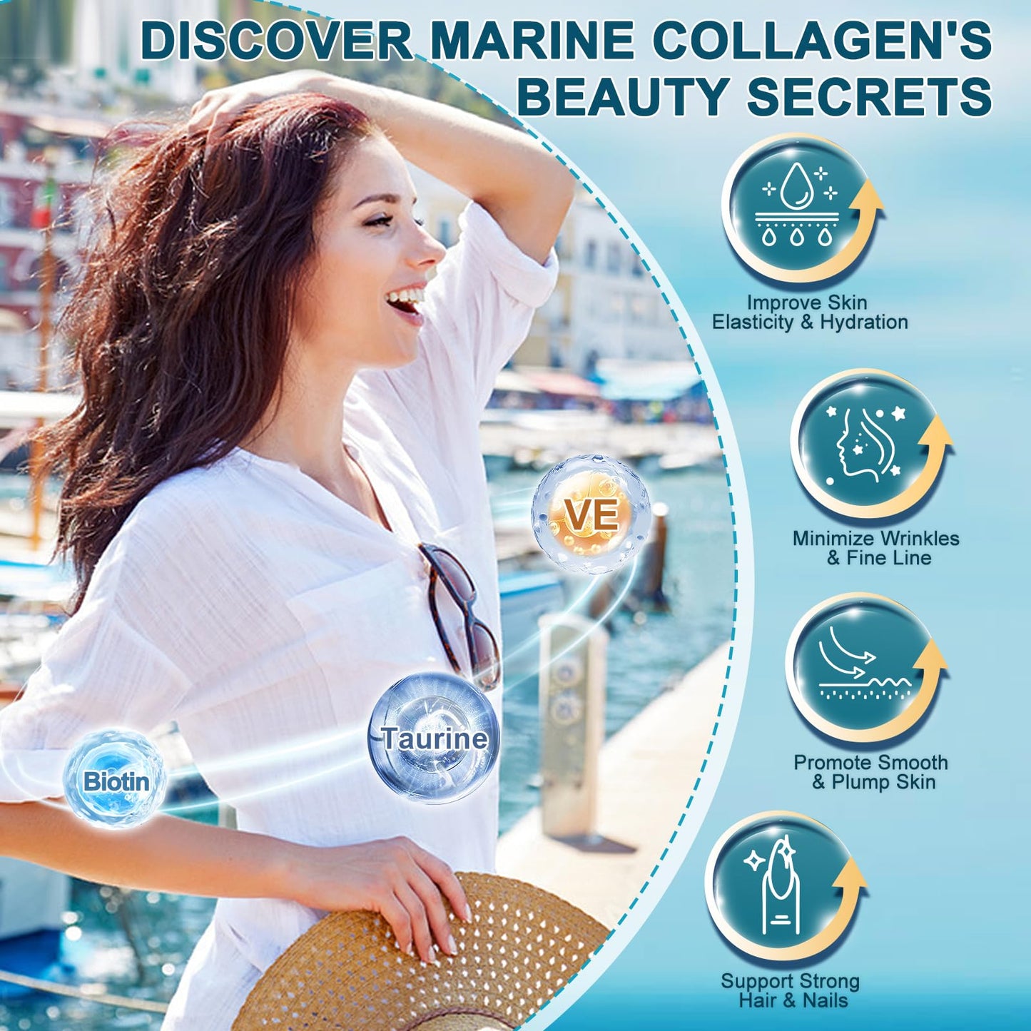 DRFOSTER Marine Collagen Peptides Powder – Joint Support | Wild-Caught Fish | 35 Servings
