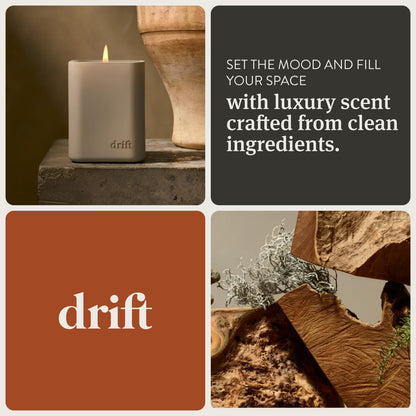 Drift Vanilla Woods Scented Candle | 10.5 oz | Premium Home Fragrance
