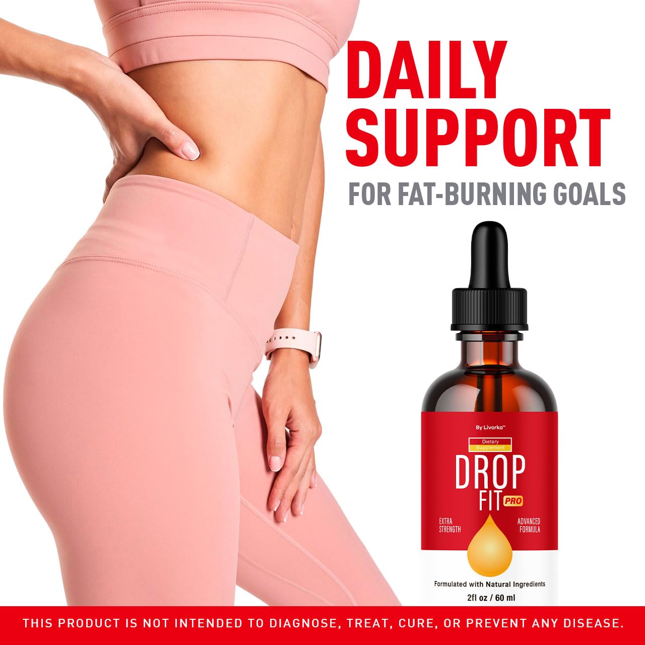 (3 Pack) Drop Fit Pro Drops - All Natural Liquid Drops Supplement | Drop Fit Pro - 3 Bottles for 3 Months