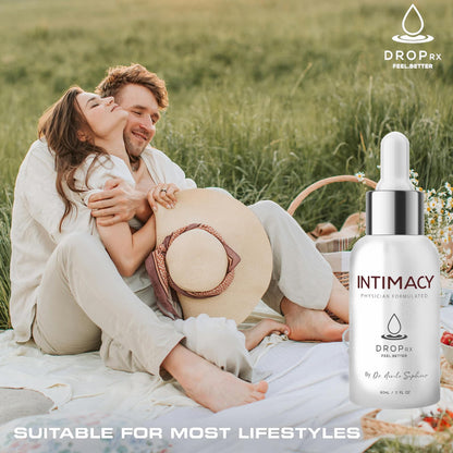 Drop Rx Intimacy by Dr. Nicole Saphier – Organic Maca, Ginkgo & Tribulus Liquid Supplement (USA Made)