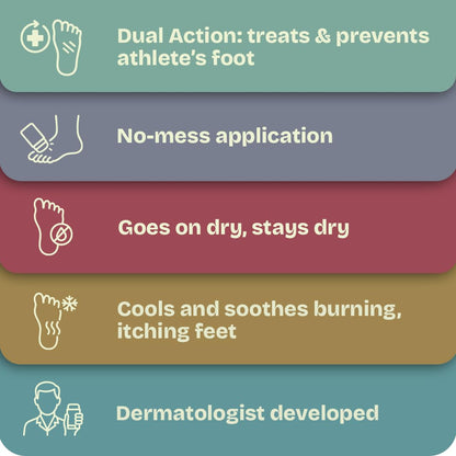Dryello Athlete’s Foot Treatment Stick – Tolnaftate 1% Glide-On, 2-Stick Pack