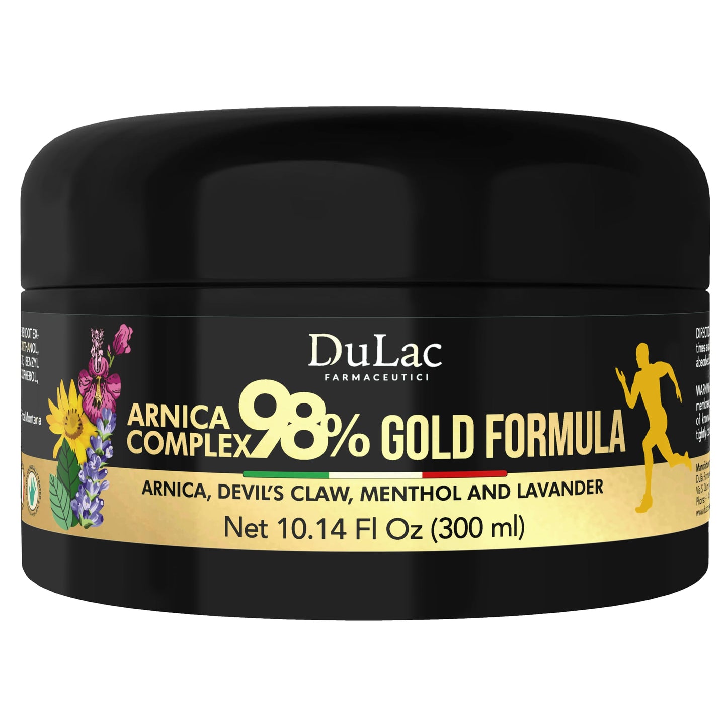 Dulàc Arnica Gel 98% Gold Formula for Muscle & Joint Massage | 300 ml