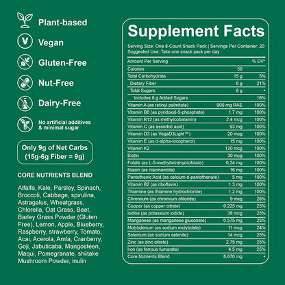 DYDUON Greens Gummies – Daily Greens with Organic Chlorella & Spirulina