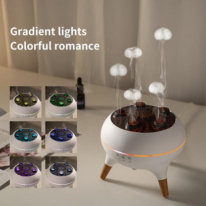 Dynamic Jellyfish Air Humidifier & Diffuser – 250ml, Remote, 7 Color Lights, 4H/8H Timer