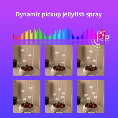 Dynamic Jellyfish Air Humidifier & Diffuser – 250ml, Remote, 7 Color Lights, 4H/8H Timer
