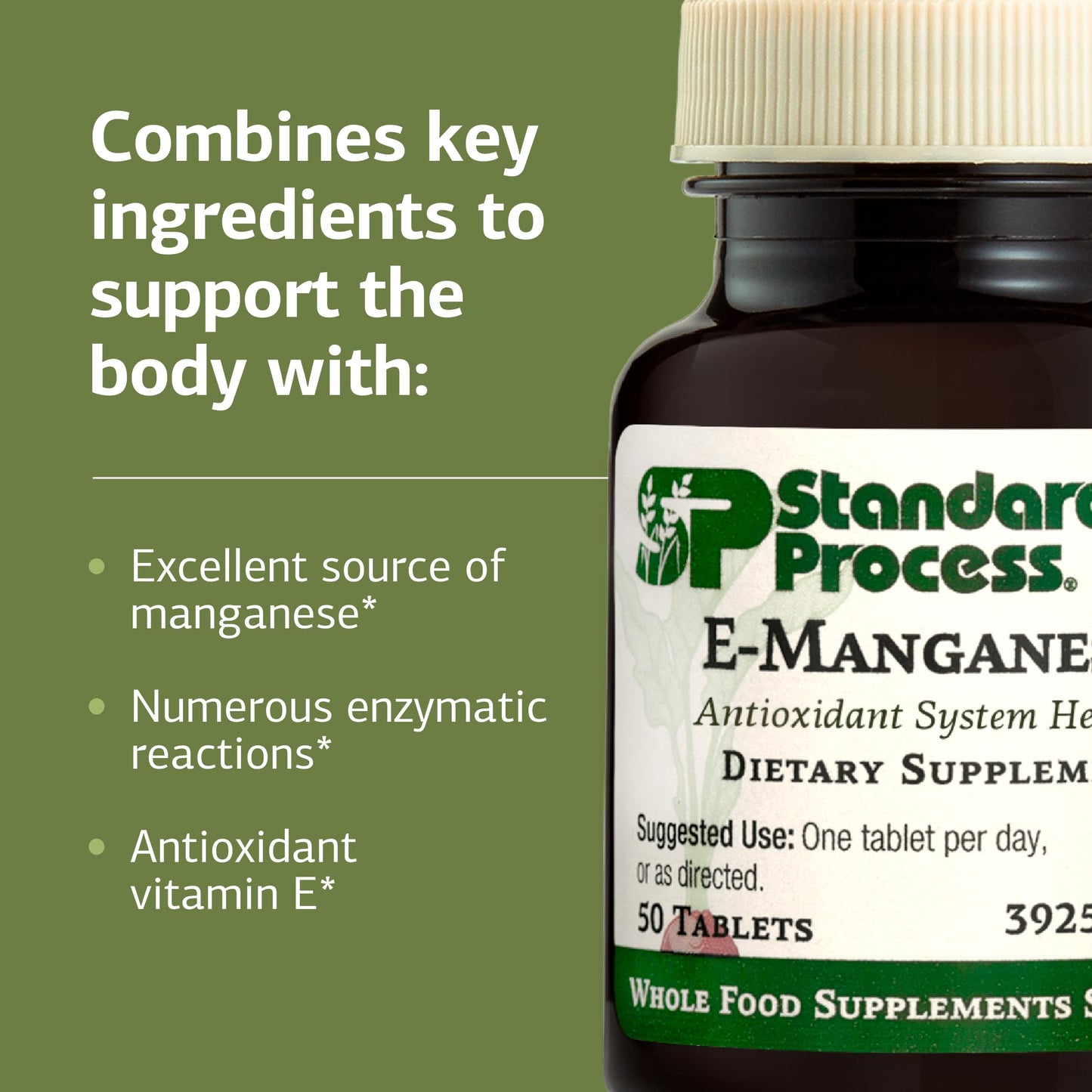 Standard Process E-Manganese - Antioxidant Health Support | Vitamin E & Manganese
