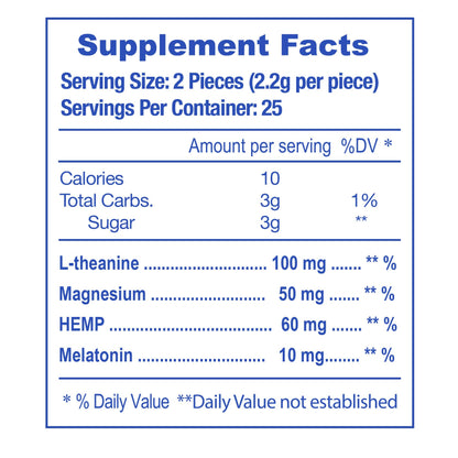 E-Z Nite Sleep Gummies with Melatonin & L-Theanine | Strawberry 50 Count