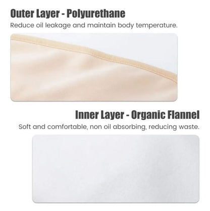 Organic Castor Oil 2 Piece Pack with a Premium Butterfly Body Wrap (Up to 45" Waist)