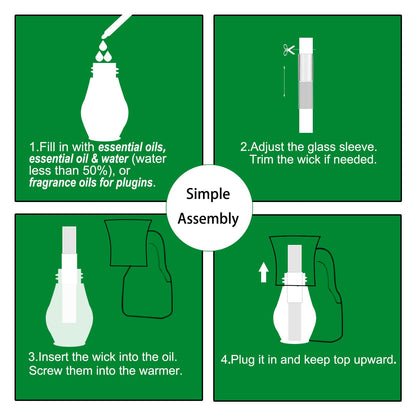 Earffloz Blank Plug-in Air Freshener 4-Set – Wall Plug Diffuser
