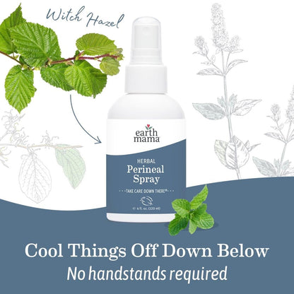 Earth Mama Herbal Perineal Spray – Pregnancy & Postpartum Cooling with Witch Hazel