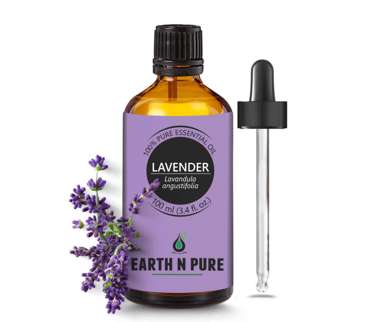 Earth N Pure Lavender Essential Oil – 100ml, 100% Natural & Therapeutic Grade