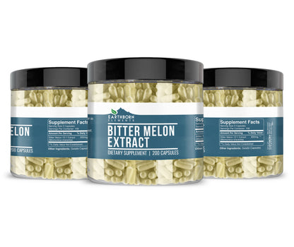 Earthborn Elements Bitter Melon 200 Capsules – Pure & Undiluted, No Additives