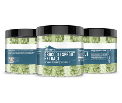 Earthborn Elements Broccoli Extract 200 Capsules | Pure & Undiluted