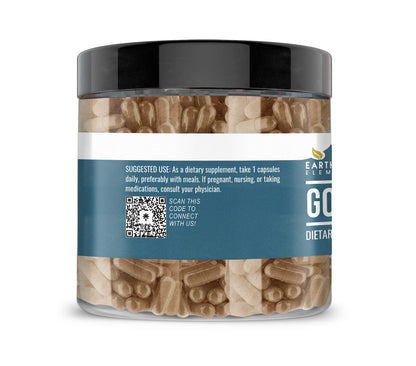 Earthborn Elements Golden Thread Capsules – 200 Count, Pure & Undiluted
