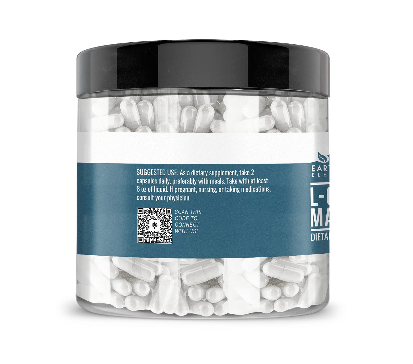 Earthborn Elements L-Citrulline DL-Malate 2:1 – 200 Capsules, Pure & Undiluted