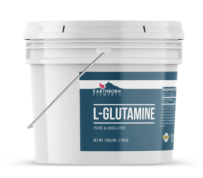 Earthborn Elements L-Glutamine 1 Gallon Bucket - Pure & Undiluted Dietary Supplement