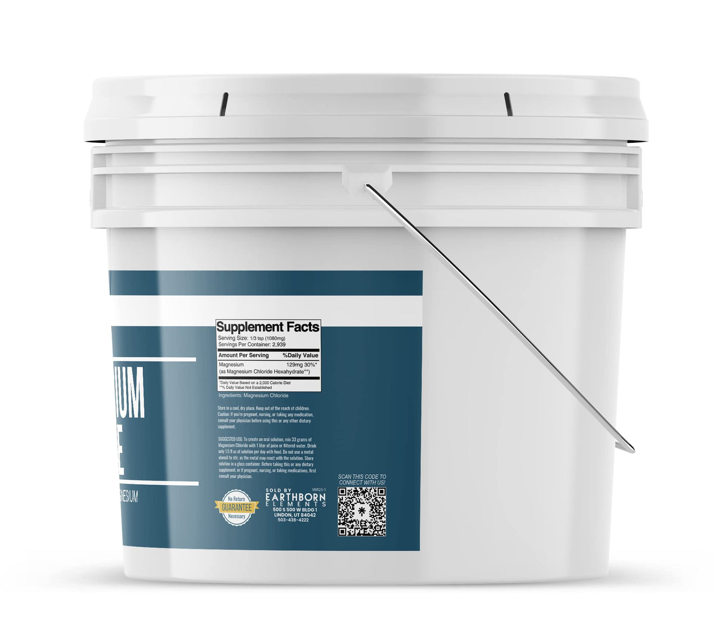Earthborn Elements Magnesium Chloride (1 Gallon) – Elemental Magnesium Source