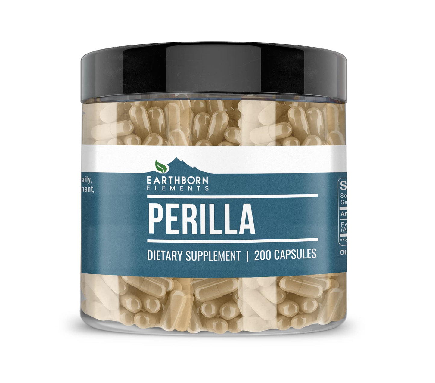 Earthborn Elements Perilla 200 Capsules - Pure & Undiluted