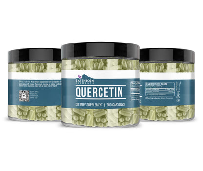 Earthborn Elements Quercetin – 200 Capsules | Bioflavonoid, Non-GMO & Gluten-Free