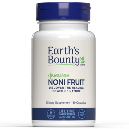 Earth's Bounty Hawaiian Noni Capsules | 60 Veggie Caps | Immune & Joint Health