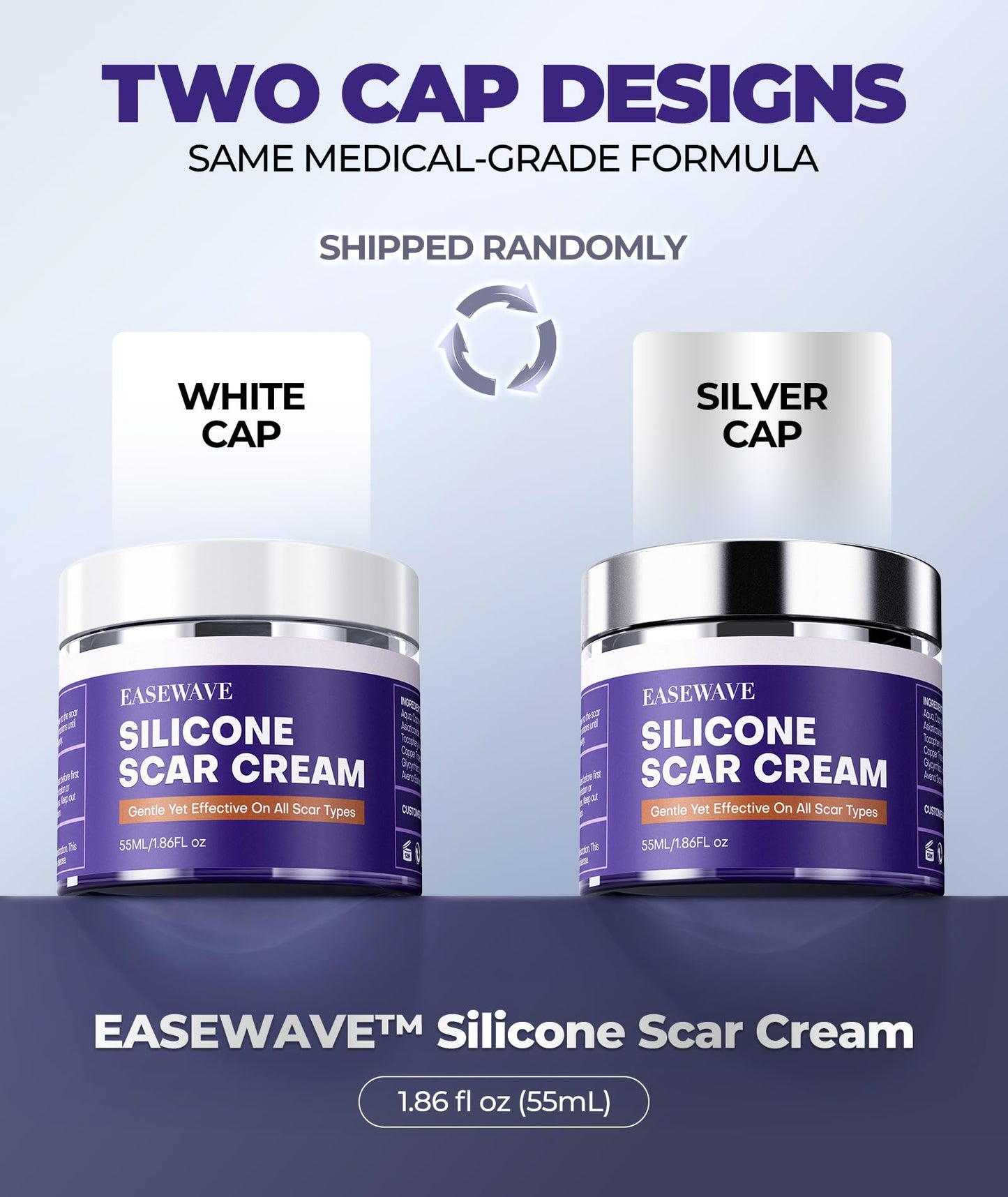 EASEWAVE Silicone Scar Cream with 6.7% Active – Visible in 2 Weeks (55ml)