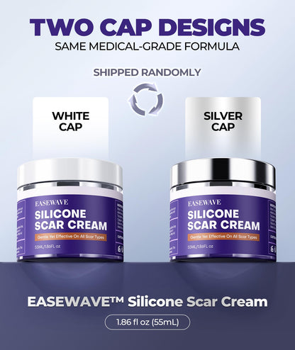 EASEWAVE Silicone Scar Cream with 6.7% Active – Visible in 2 Weeks (55ml)