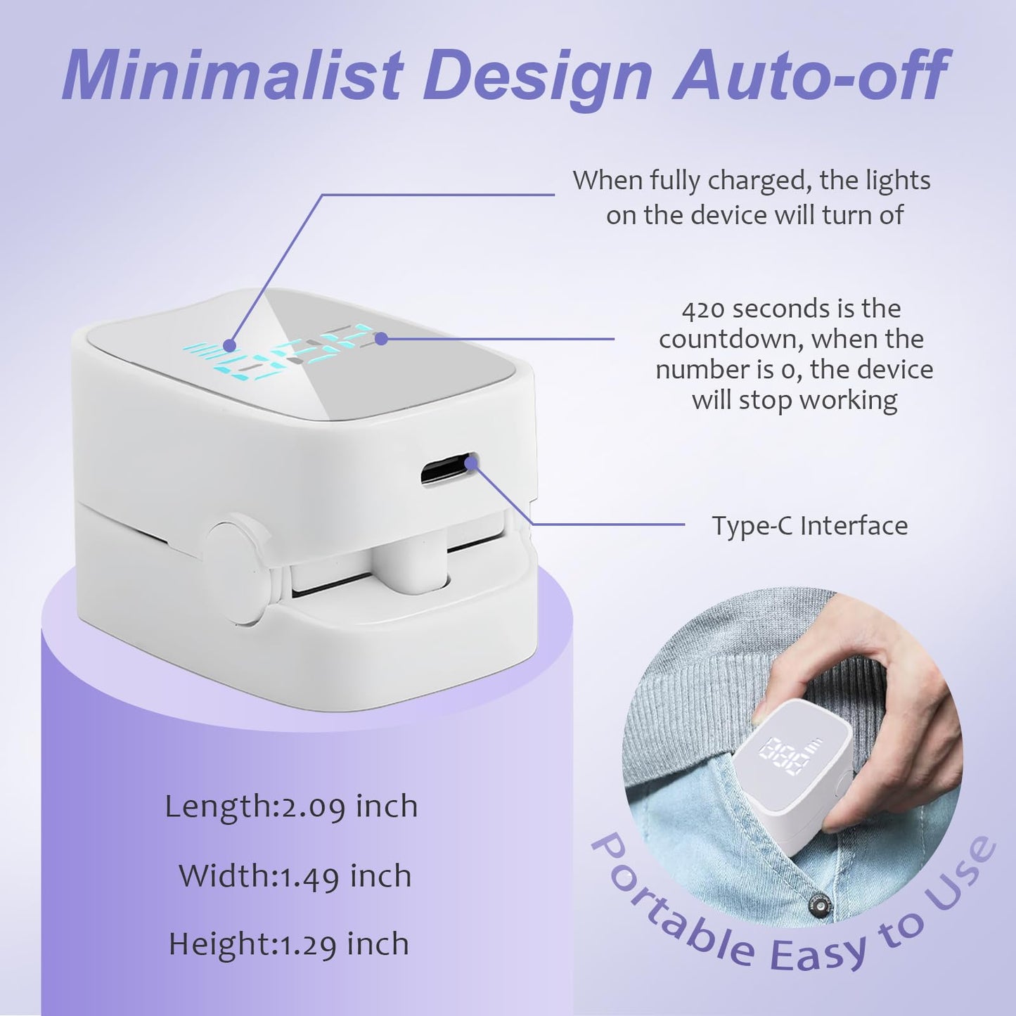 easheal Nail Fungus Laser Treatment – Home LED Nail Therapy for Thick Toenails