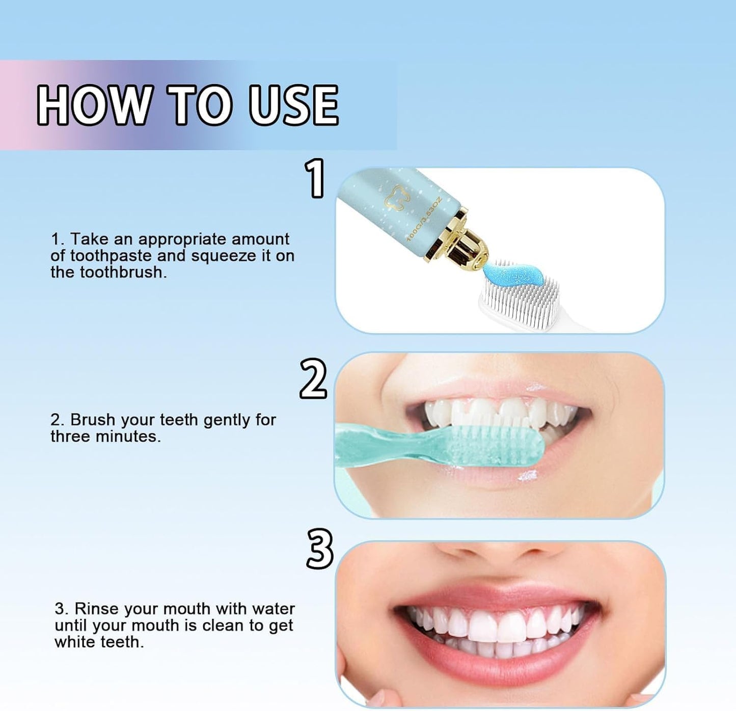 2Pcs Easilyous Bright White Toothpaste – Intensive Whitening & Fresh Breath (100g)