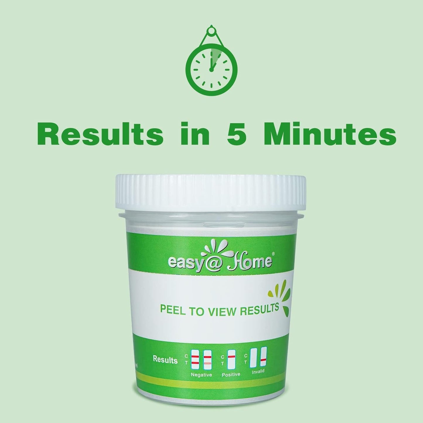 Easy@Home Drug Test Cup – At-Home Amp/Bup/Bar/Bzo/CoC/THC50 Kit (20)