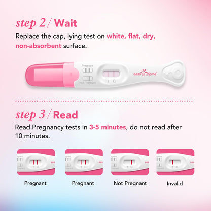 Easy@Home Pregnancy Test Sticks – Early Detection & At-Home Accuracy (6 Sticks + 12 Strips)