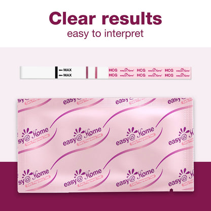 Easy@Home Pregnancy Test Strips Kit – 10 Pack hCG Test Strips | Early Detection