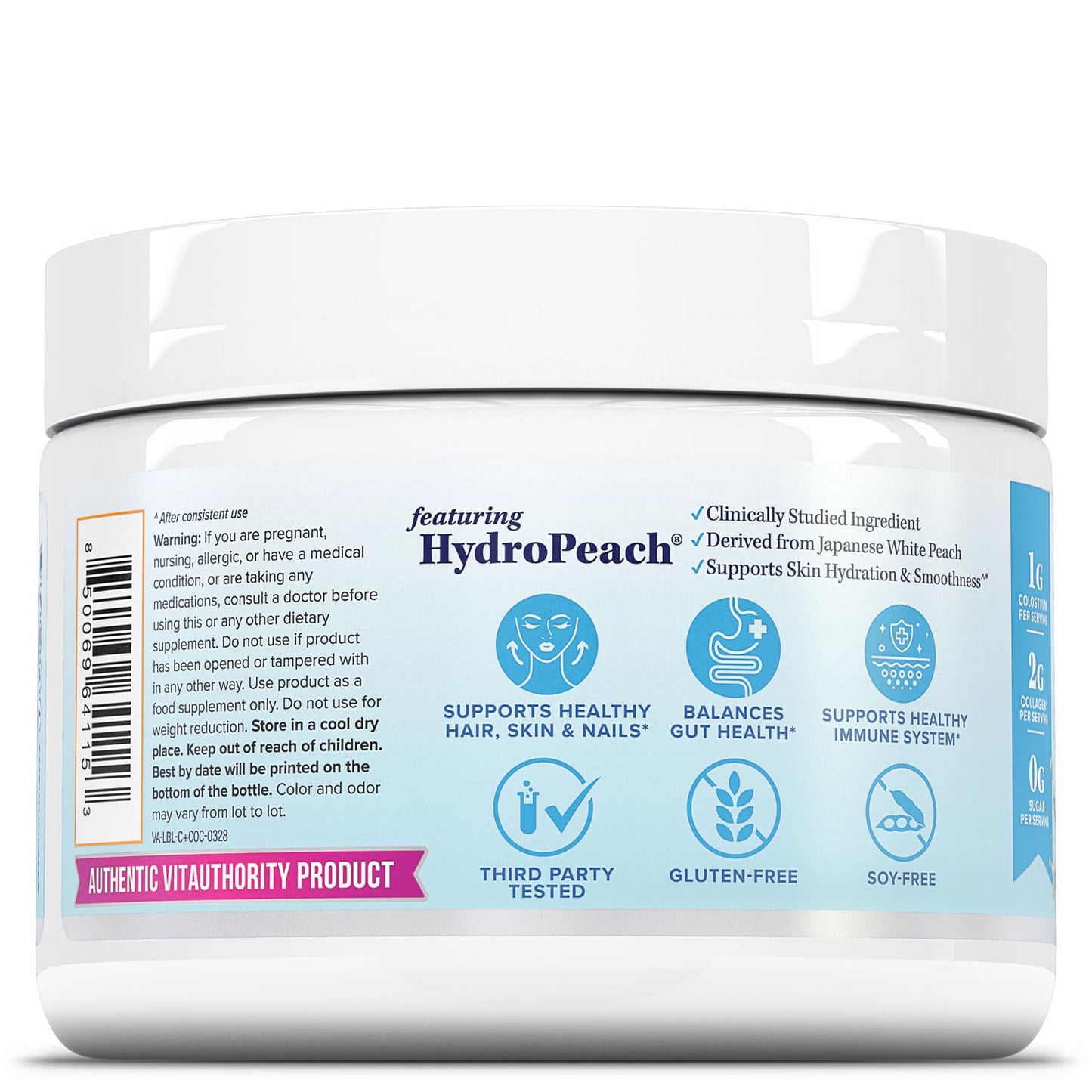 Colostrum Collagen Powder with HydroPeptide – Gut Health, Skin & Immune Support | Orange Cream
