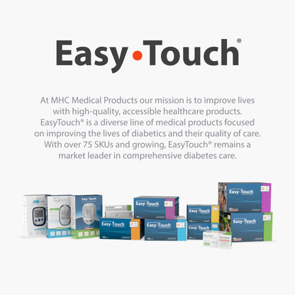Easy Touch Glucose Test Strips – 100 Count (2 x 50) for Home Monitoring