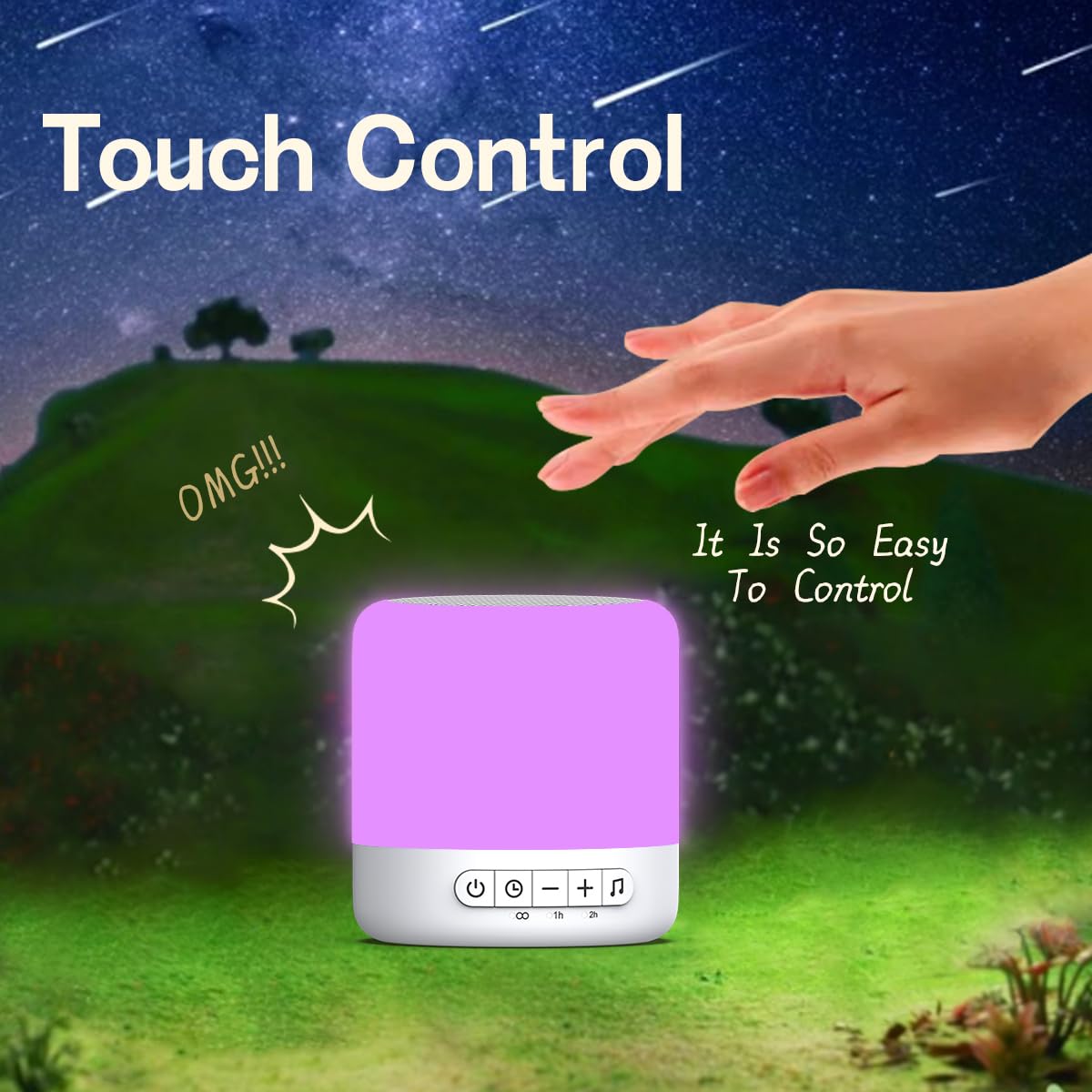 Easysleep Sound Machine for Baby & Nursery — 30 Sounds, 12 Night Lights, App Control