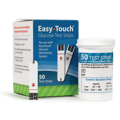 EasyTouch Glucose Test Strips, 150 Ct — Fast 5-Second Readings for Home Testing