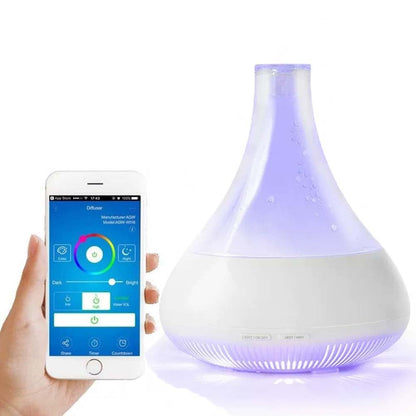 Ebooine Smart Aromatherapy Diffuser & Humidifier - 350ML, App Control, Whisper-Quiet LED Mood Lighting