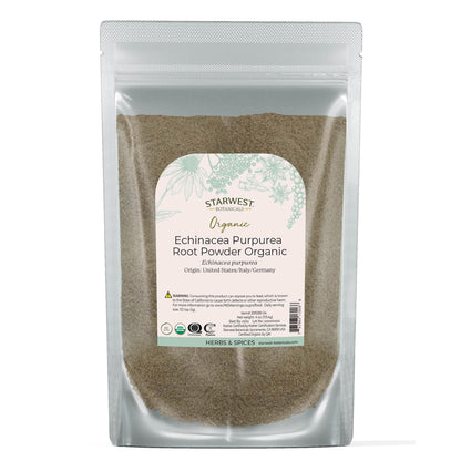 Starwest Botanicals Organic Echinacea Purpurea Root Powder – 4 oz Pouch | Kosher, Non-GMO