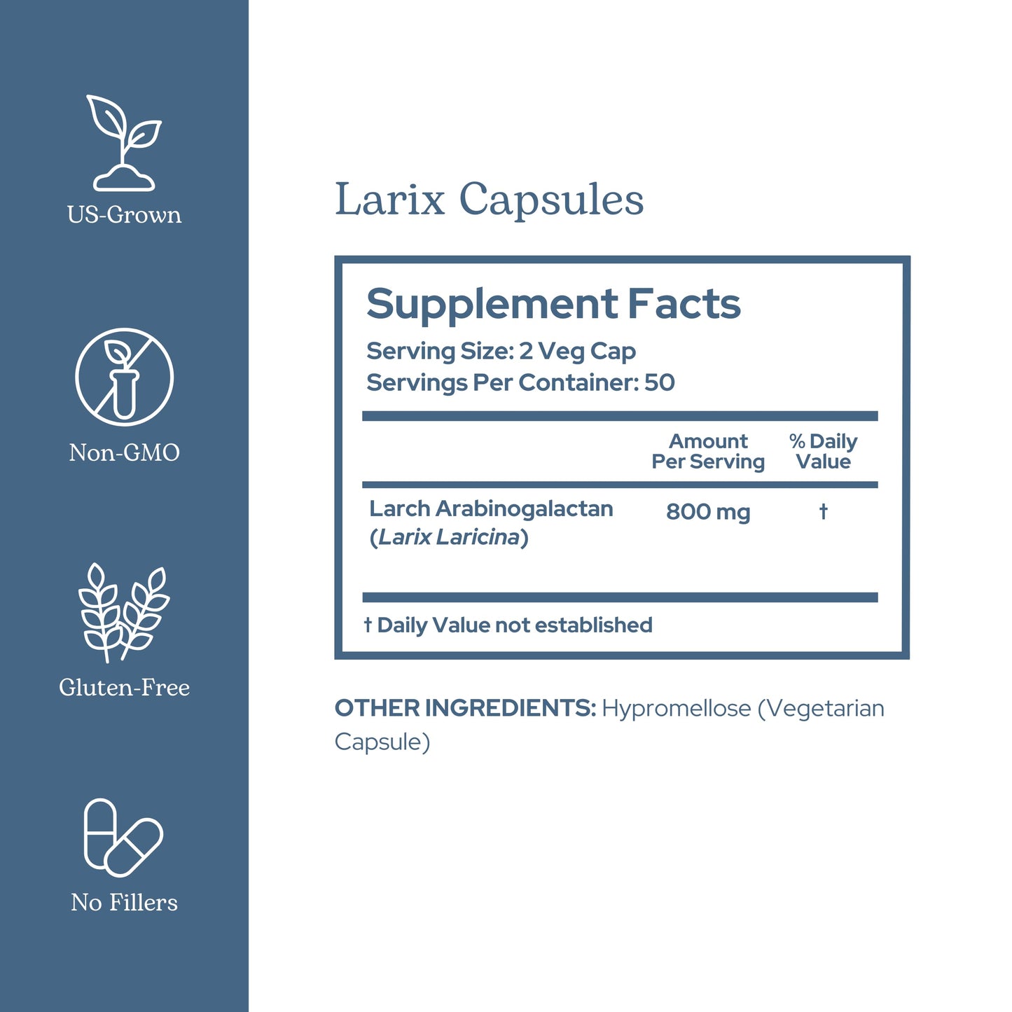 Eclectic Institute Raw Freeze-Dried Larix Capsules – Immune, Respiratory & Ear Support | 100 CT (400 mg)