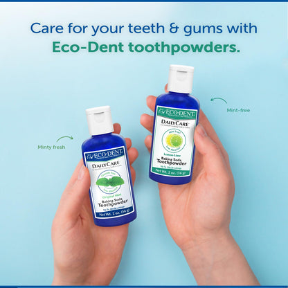 Eco-Dent DailyCare Toothpowder Lemon-Lime – SLS & Fluoride-Free, Minerals & Oils