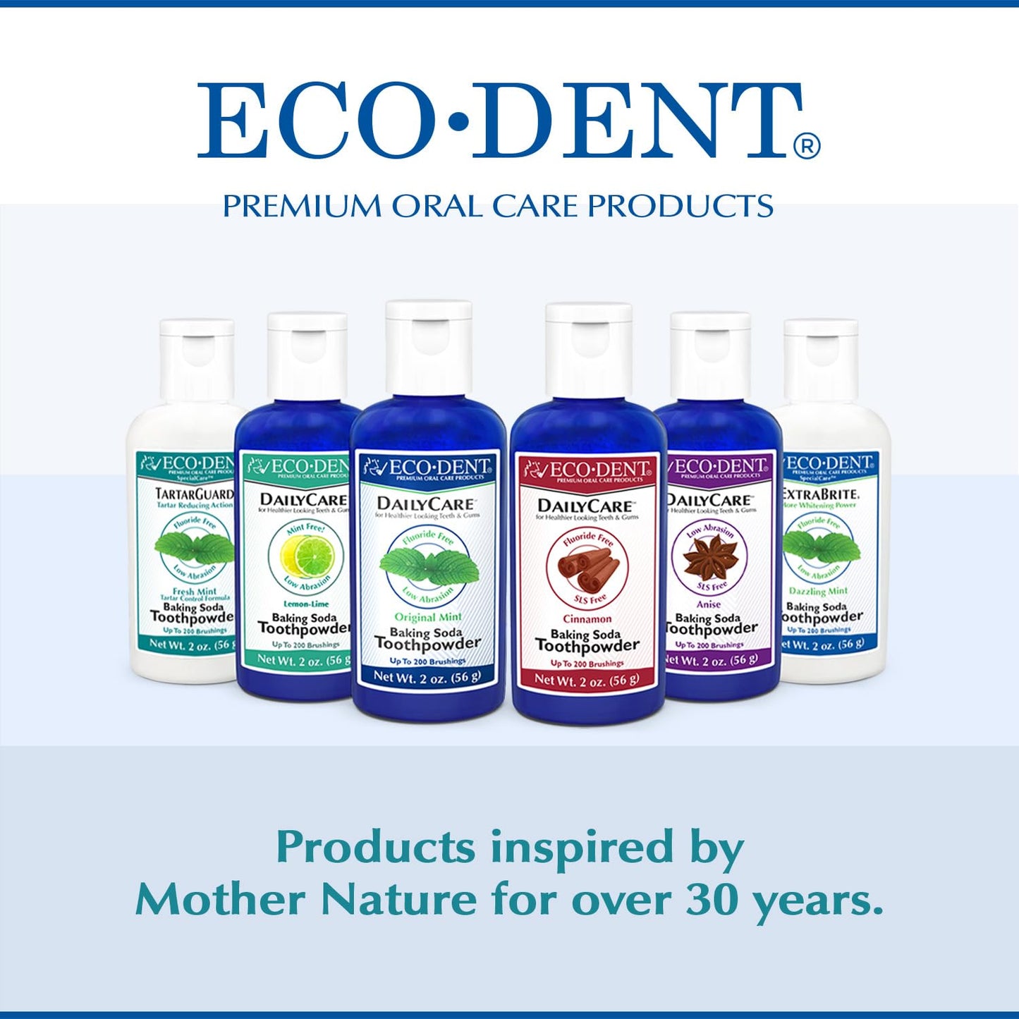 Eco-Dent TartarGuard Tooth Powder – Enzymatic Tartar Control, SLS/Fluoride Free