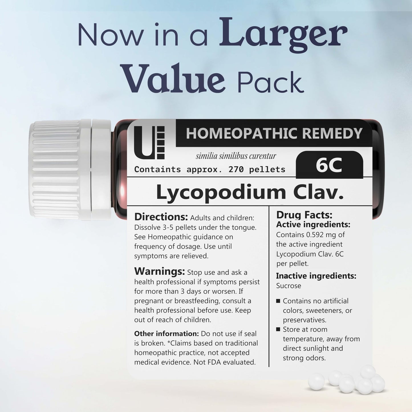 Lycopodium Clavatum 6C Homeopathic Remedy – 270 Pellets | Urenus