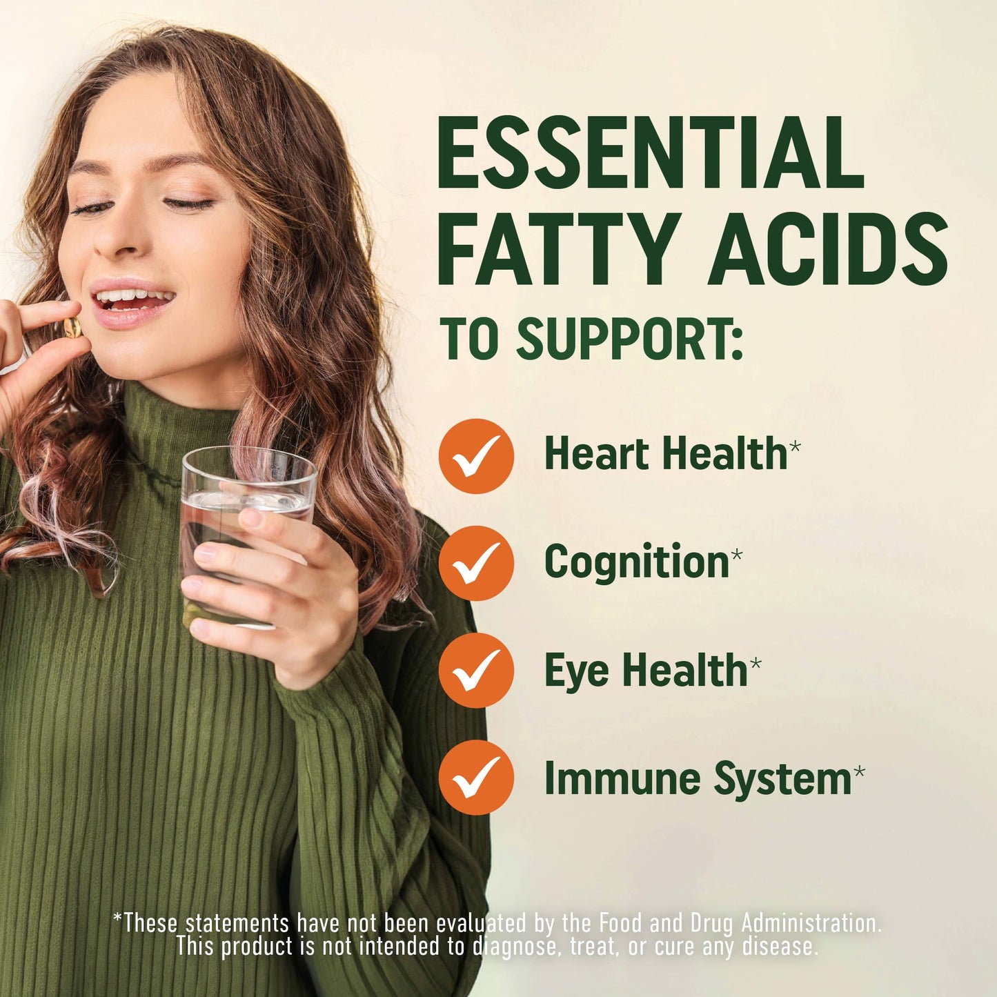 Vegan Omega-3 Algae Oil – Plant-Based DHA & EPA, Sustainably Sourced, 120 Softgels