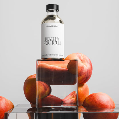 The Magic Scent Peach & Patchouli Diffuser Oil – Luxury 4 oz / 120 mL for All Diffusers