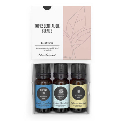 Edens Garden Top Essential Oil Blends 3 Set - 100% Pure Therapeutic Grade (10 ml, 3 Pack)
