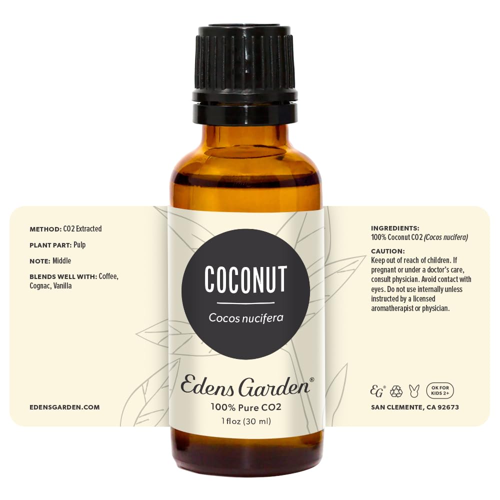 Edens Garden Coconut CO2 Essential Oil – 100% Pure Premium Grade, 30 ml