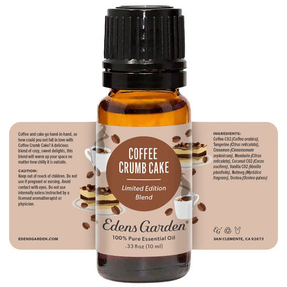 Edens Garden Coffee Crumb Cake Essential Oil Blend - 100% Pure, Premium Grade, 10 ml