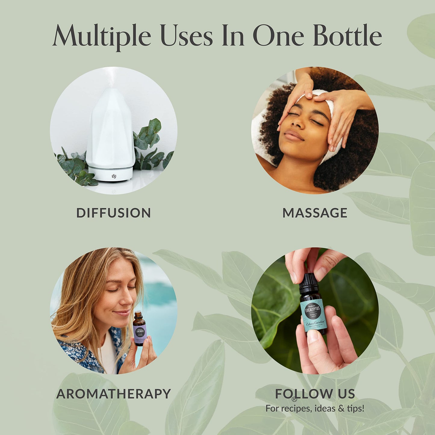 Edens Garden De-Stress 6 Set – 100% Pure Essential Oils (10 ml x6)